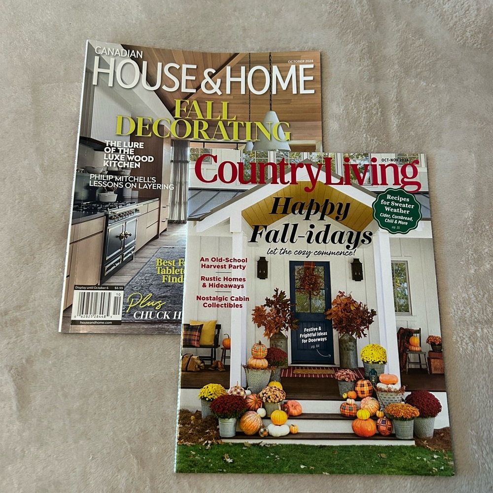 Country Living and House & Home Magazines
